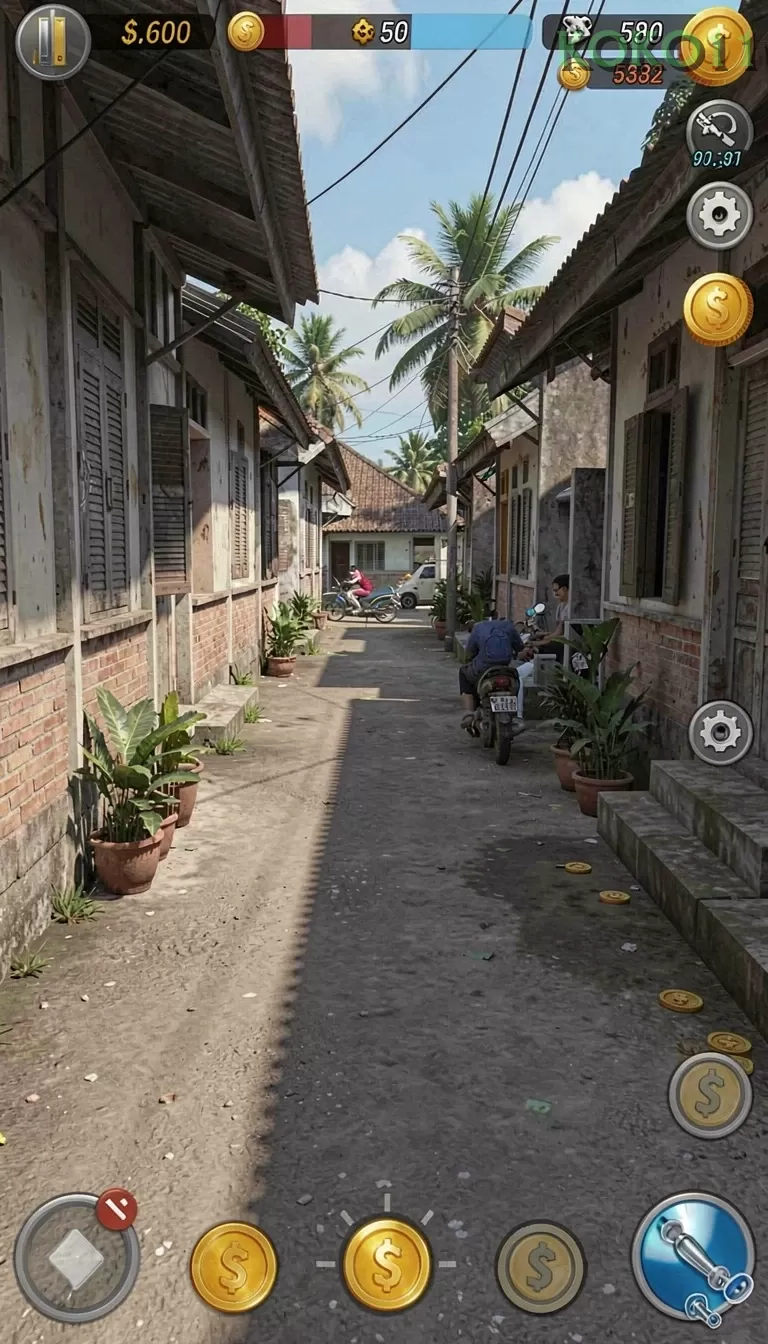 Cuplikan layar PCX777 — menu navigasi