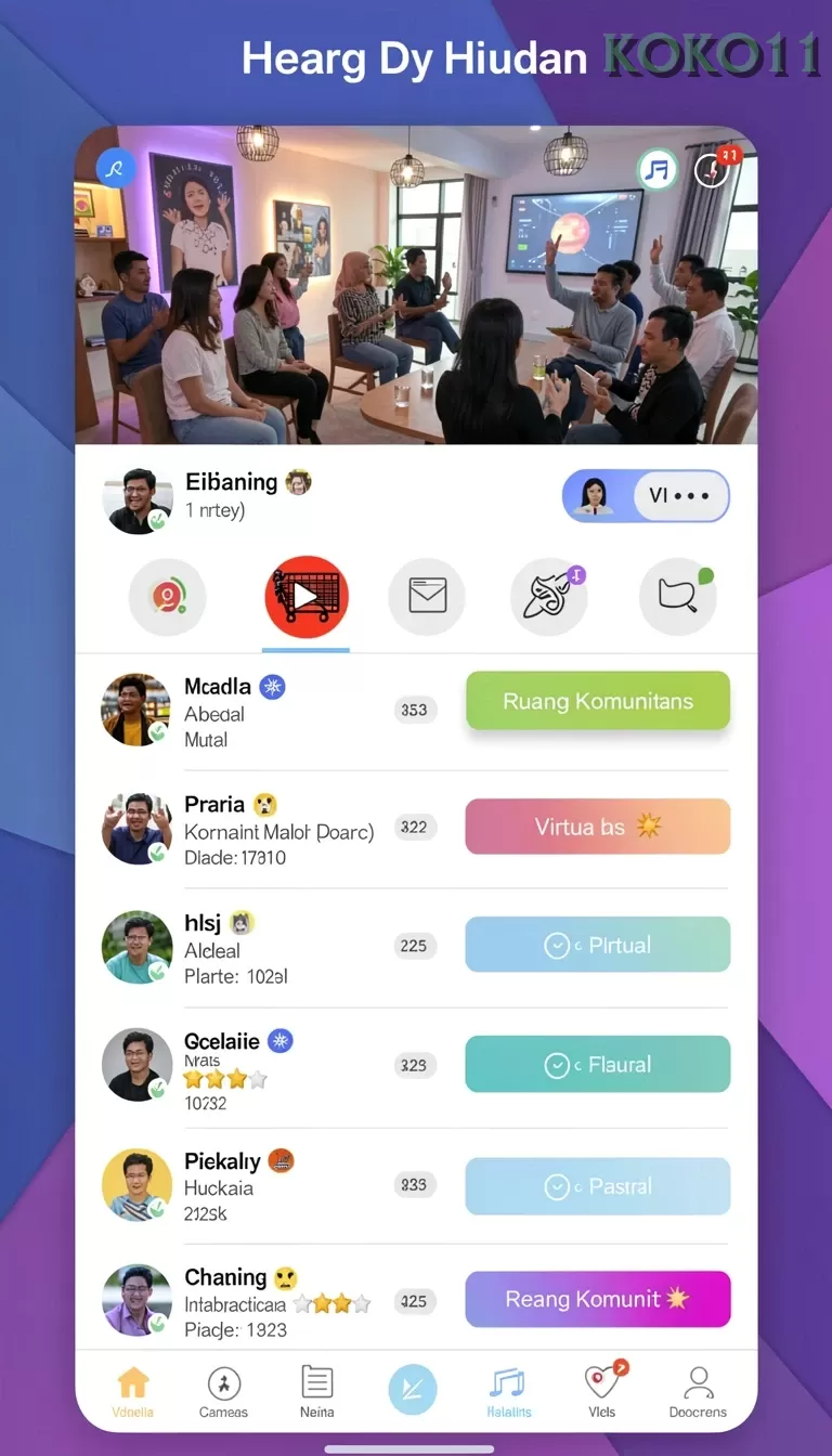 Cuplikan layar JEPANG77 — menu navigasi